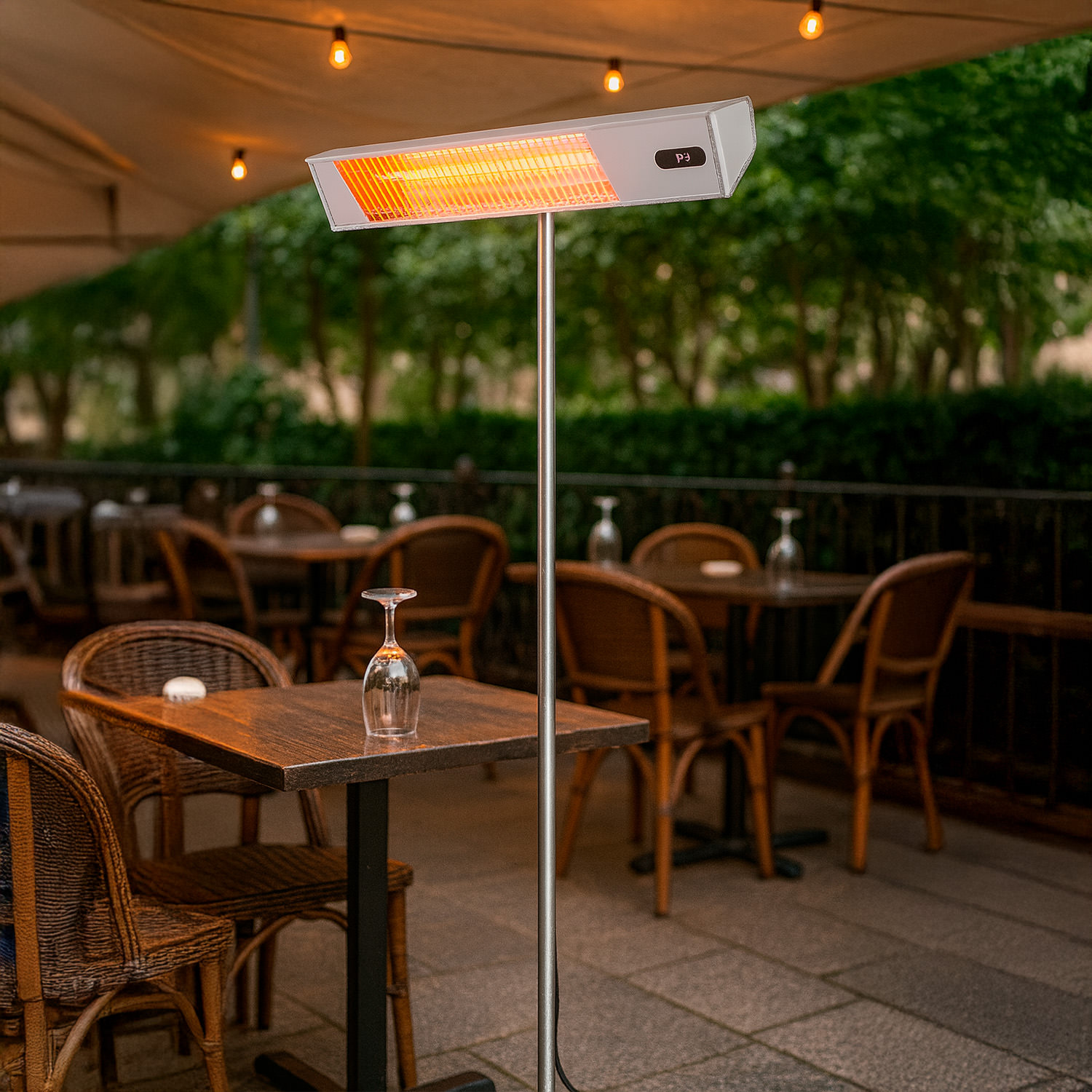 CALDO-IRA-INOX-PALO-WIFI-3 - SINED | Pool Showers | Garden Chaise Lounge | Electric Fireplaces | Infrared Heaters