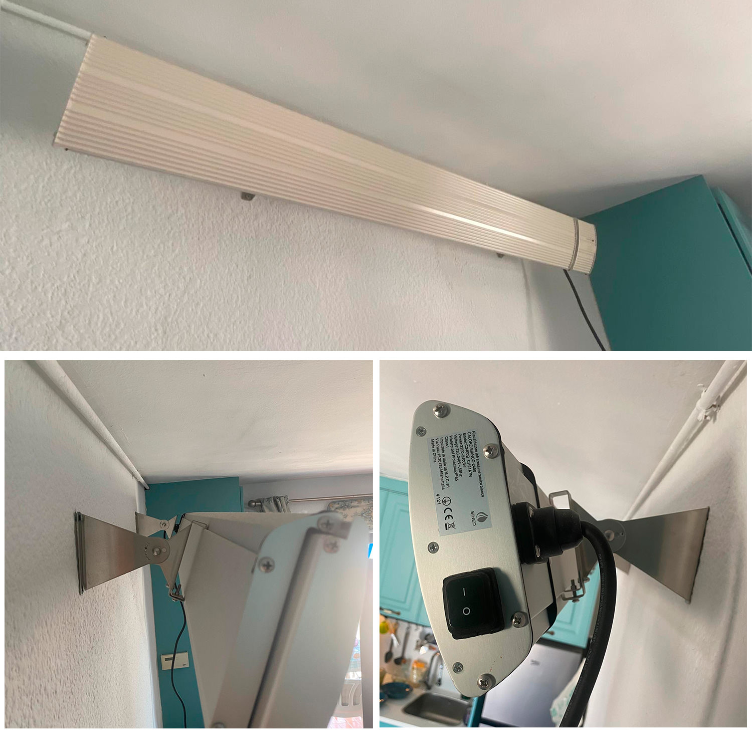 CALORE-BIANCO-1500-3 - SINED | Pool Showers | Garden Chaise Lounge | Electric Fireplaces | Infrared Heaters