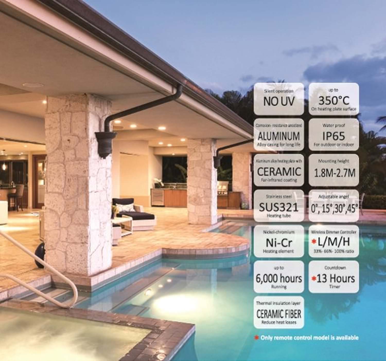 CALORE-NERO-3200-WIFI-4 - SINED | Pool Showers | Garden Chaise Lounge | Electric Fireplaces | Infrared Heaters