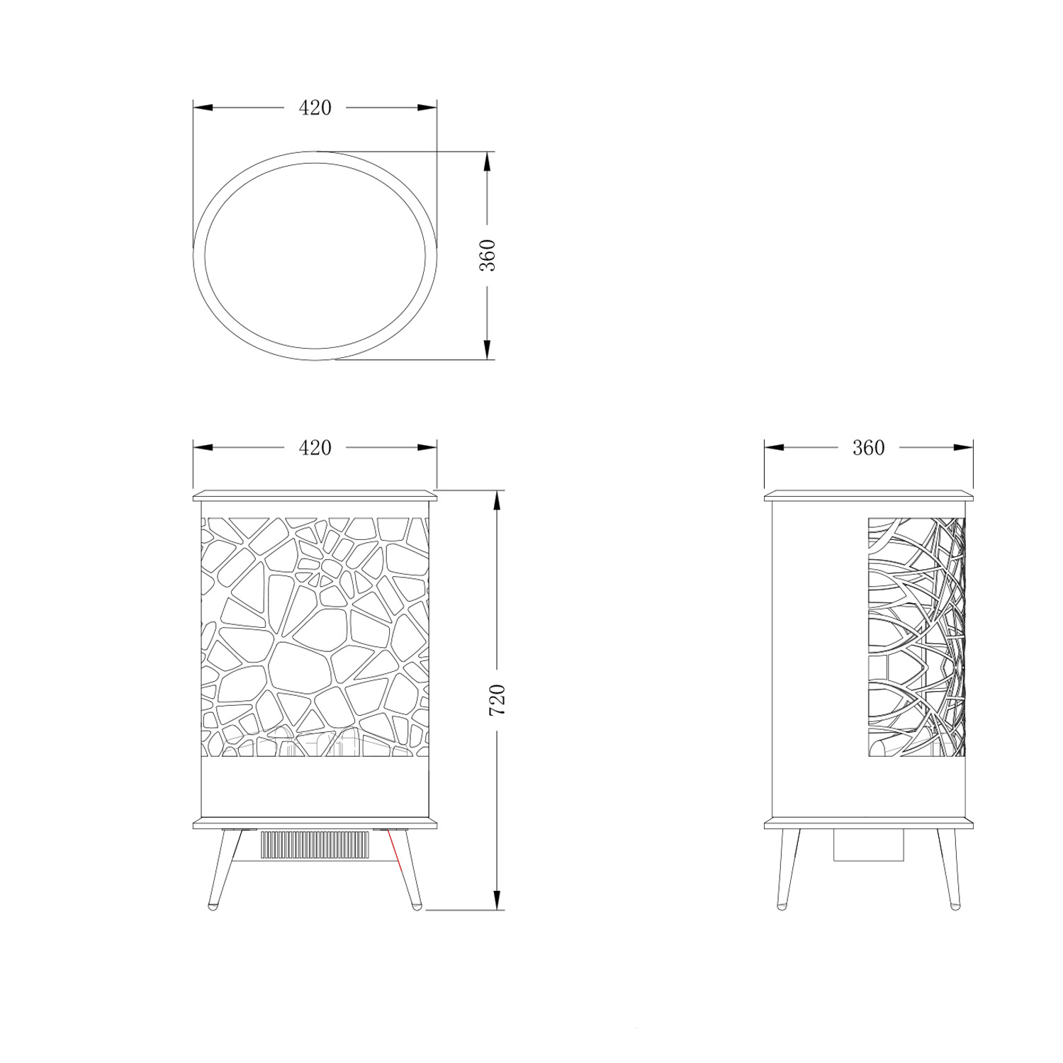 CAMINETTO-GARDENA - SINED | Pool Showers | Garden Chaise Lounge | Electric Fireplaces | Infrared Heaters