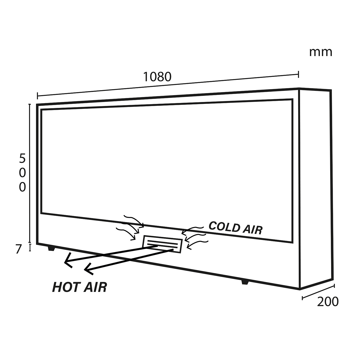 CAMINETTO-ISPICA-108 - SINED | Pool Showers | Garden Chaise Lounge | Electric Fireplaces | Infrared Heaters