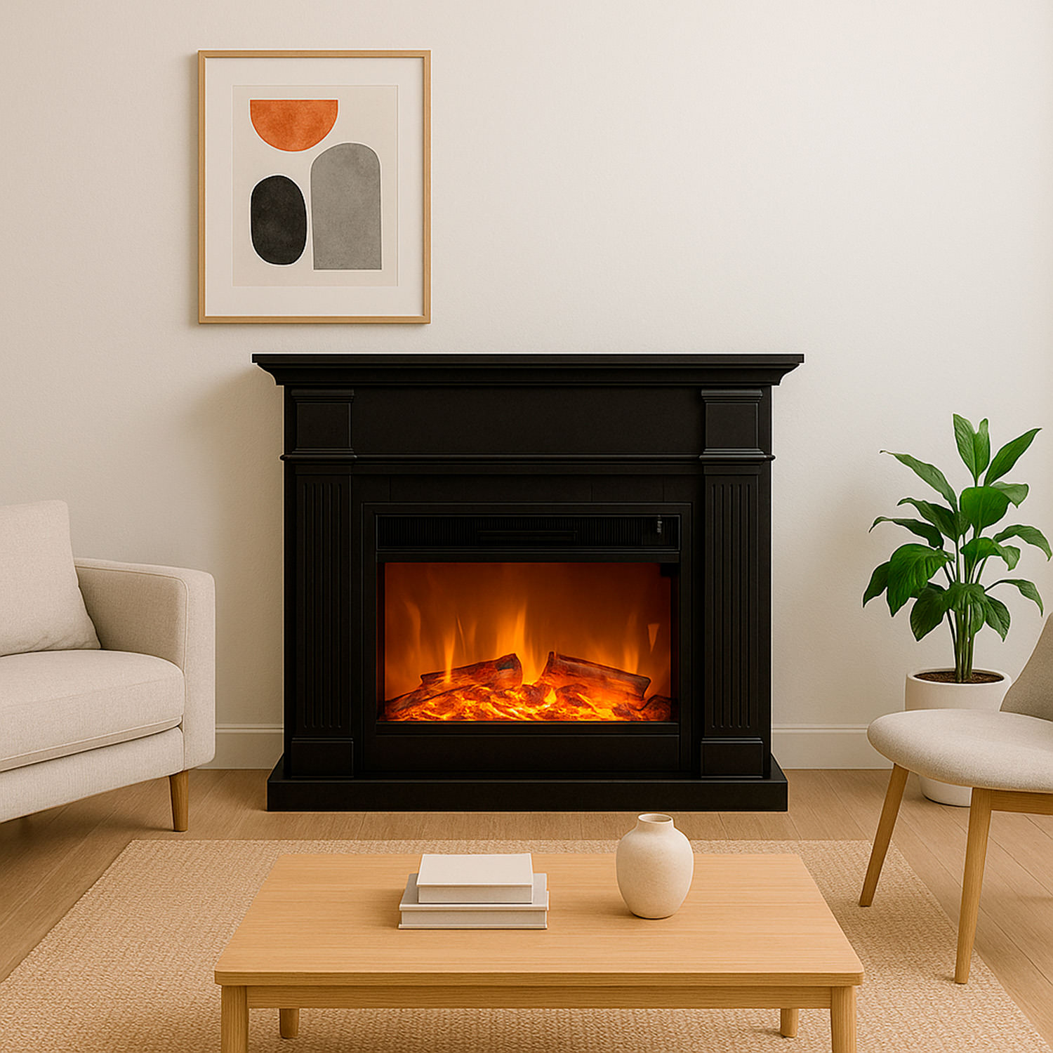 CAMINO-CALDERA-XXL-NERO-3 - SINED | Pool Showers | Garden Chaise Lounge | Electric Fireplaces | Infrared Heaters