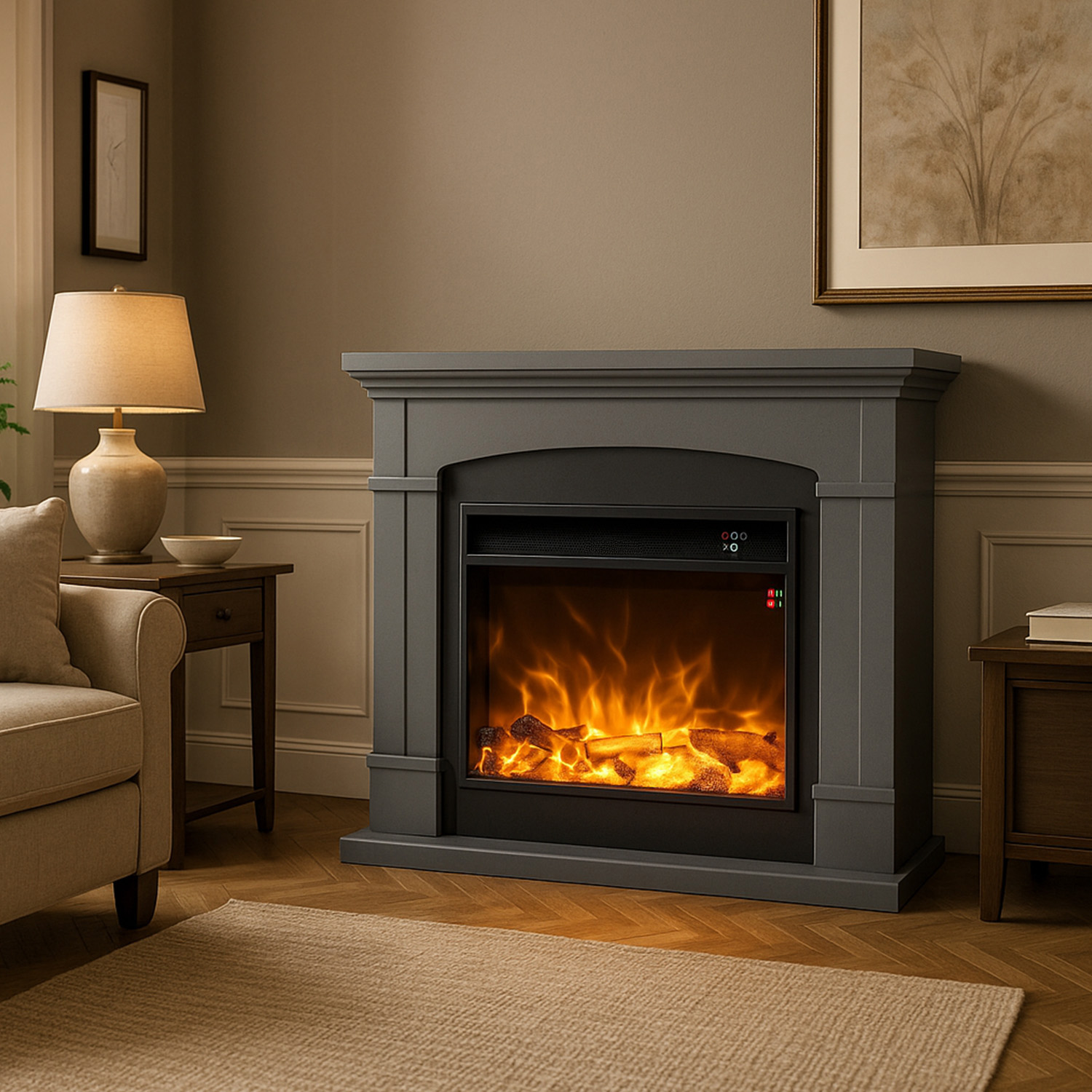 CAMINO-SIENA-GRIGO-SCURO-ambientata - SINED | Pool Showers | Garden Chaise Lounge | Electric Fireplaces | Infrared Heaters