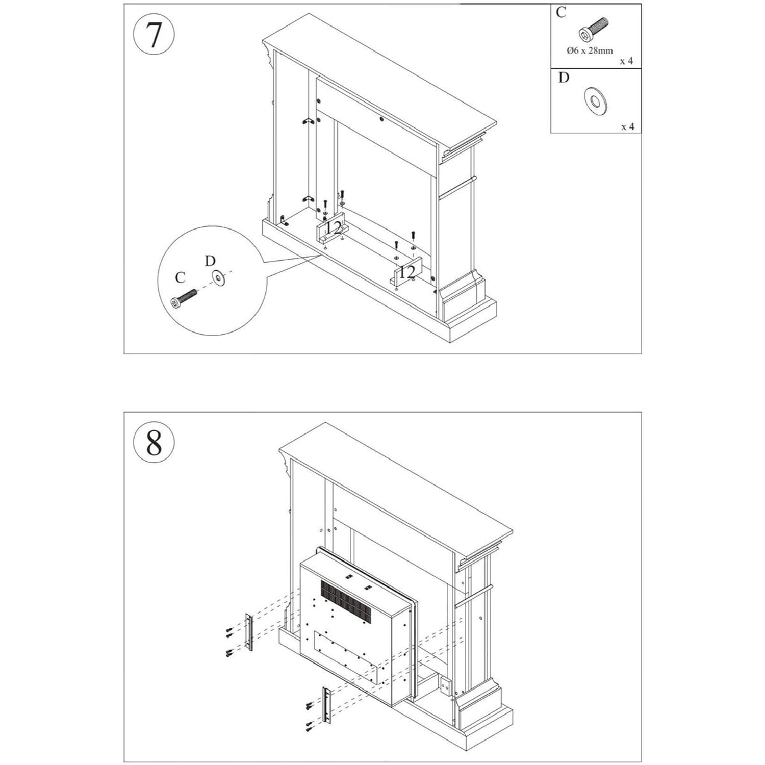 CORNICE-CAMINO-CETONA-TURCHESE-7 - SINED | Pool Showers | Garden Chaise Lounge | Electric Fireplaces | Infrared Heaters