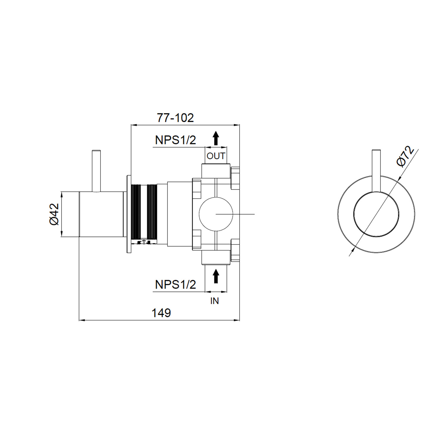 DEVIATORE-MURO-LEVANTE-INOX - Image 3