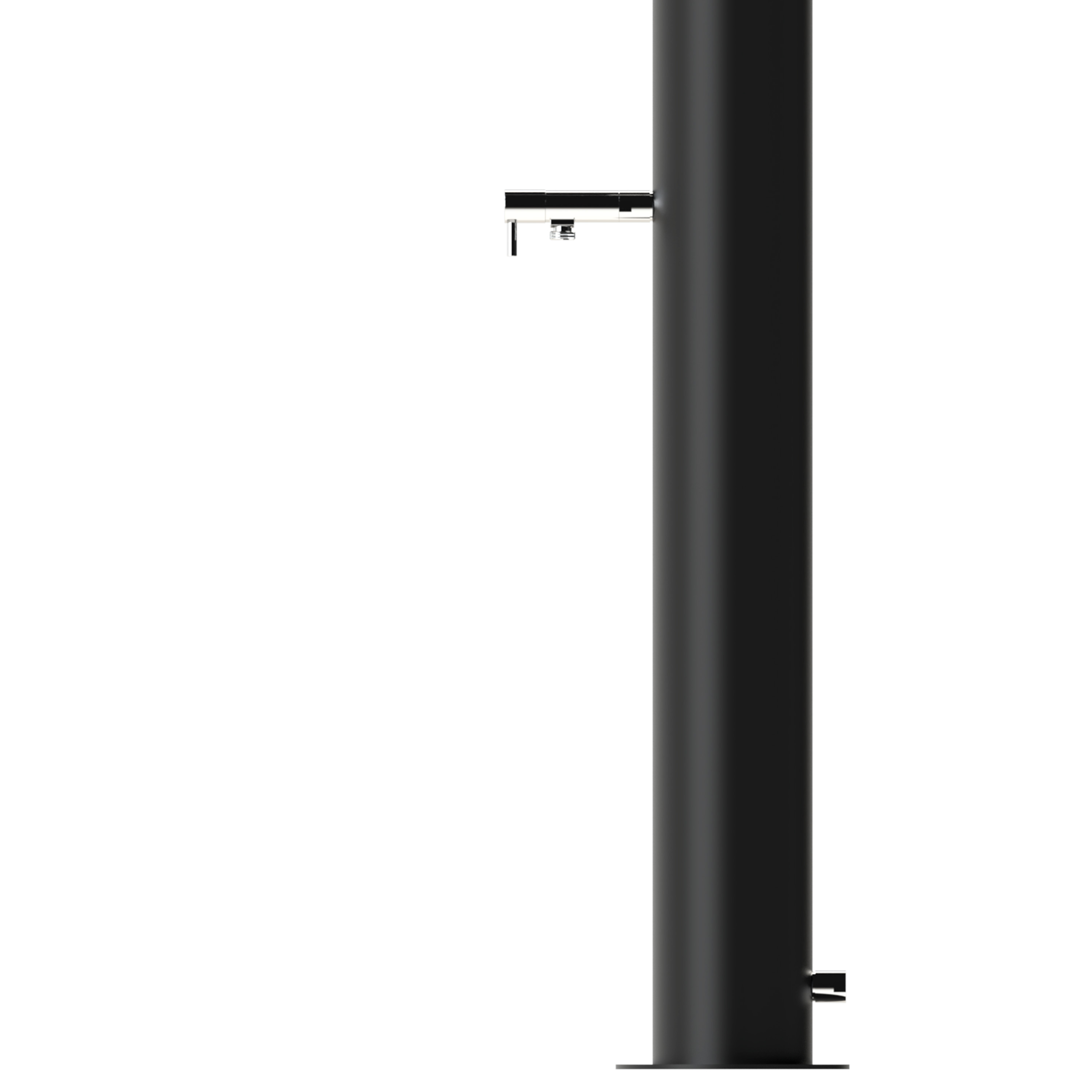 DOCCIA-SOLARE-RIMINI-NERA-3 - SINED | Pool Showers | Garden Chaise Lounge | Electric Fireplaces | Infrared Heaters