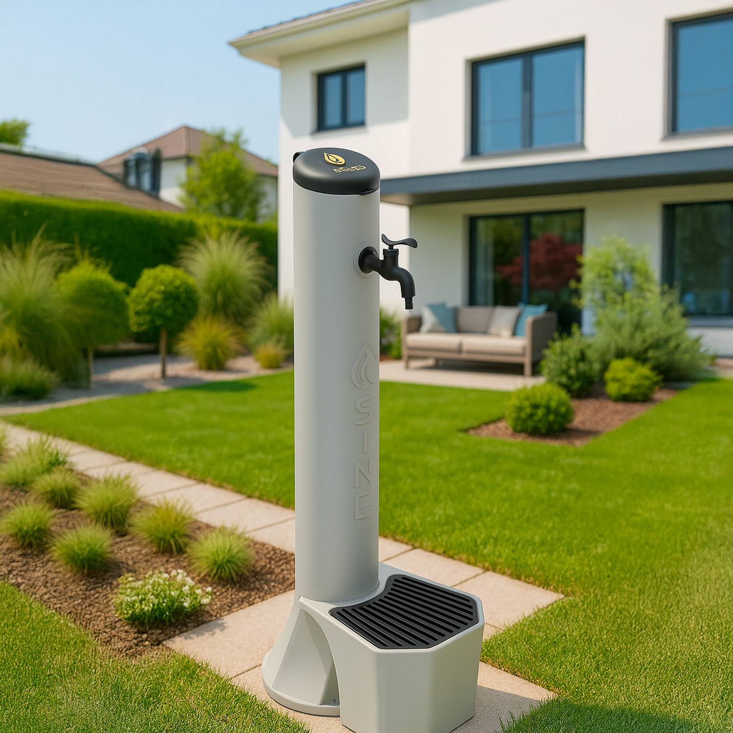 KIT-FONTANA-TRITONE-TORTORA-7 - SINED | Pool Showers | Garden Chaise Lounge | Electric Fireplaces | Infrared Heaters