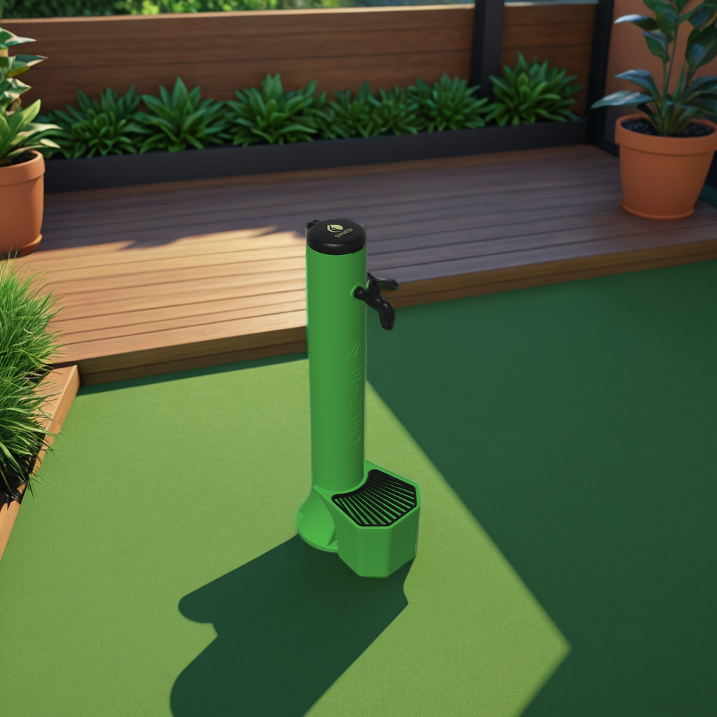 KIT-FONTANA-TRITONE-VERDE-7 - SINED | Pool Showers | Garden Chaise Lounge | Electric Fireplaces | Infrared Heaters