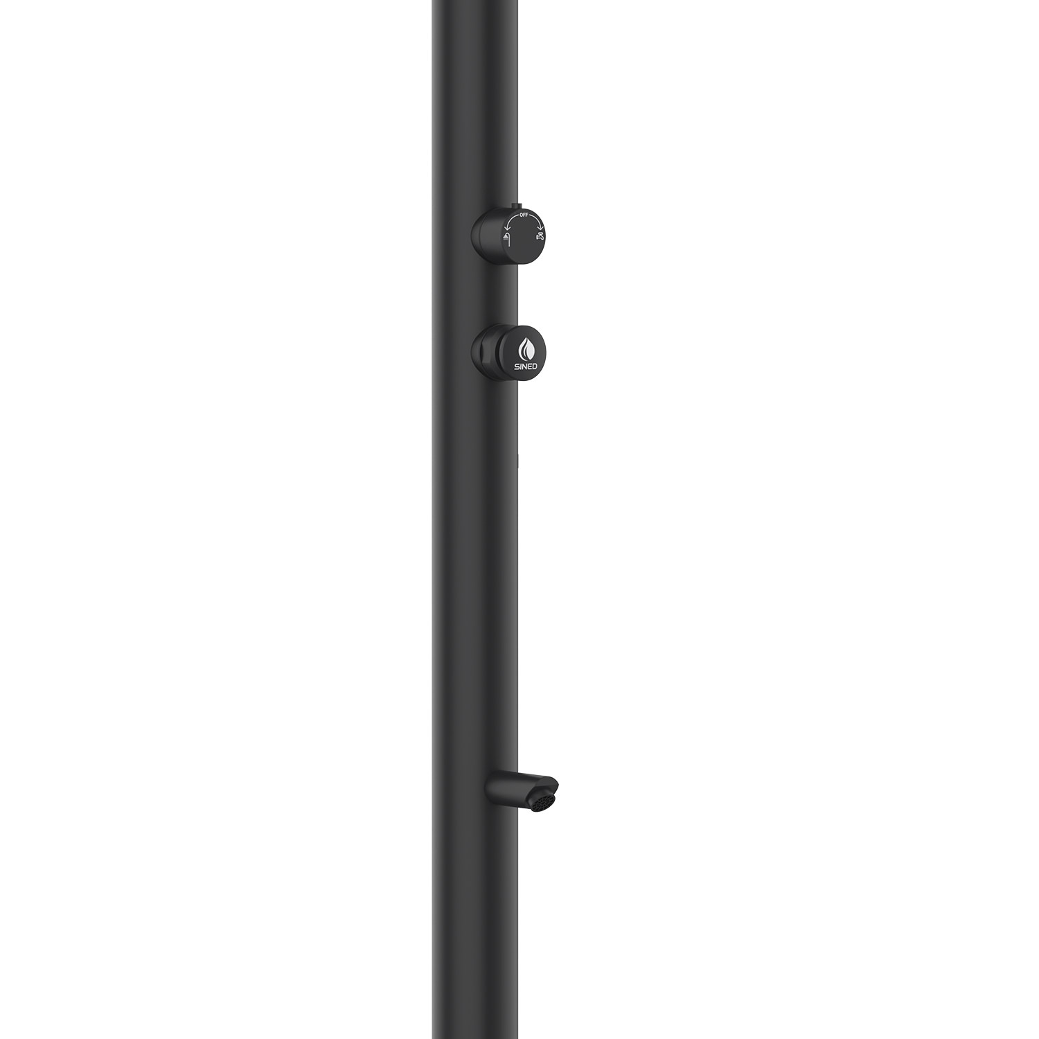 LUNA-TIMER-P-NERA-2 - SINED | Pool Showers | Garden Chaise Lounge | Electric Fireplaces | Infrared Heaters