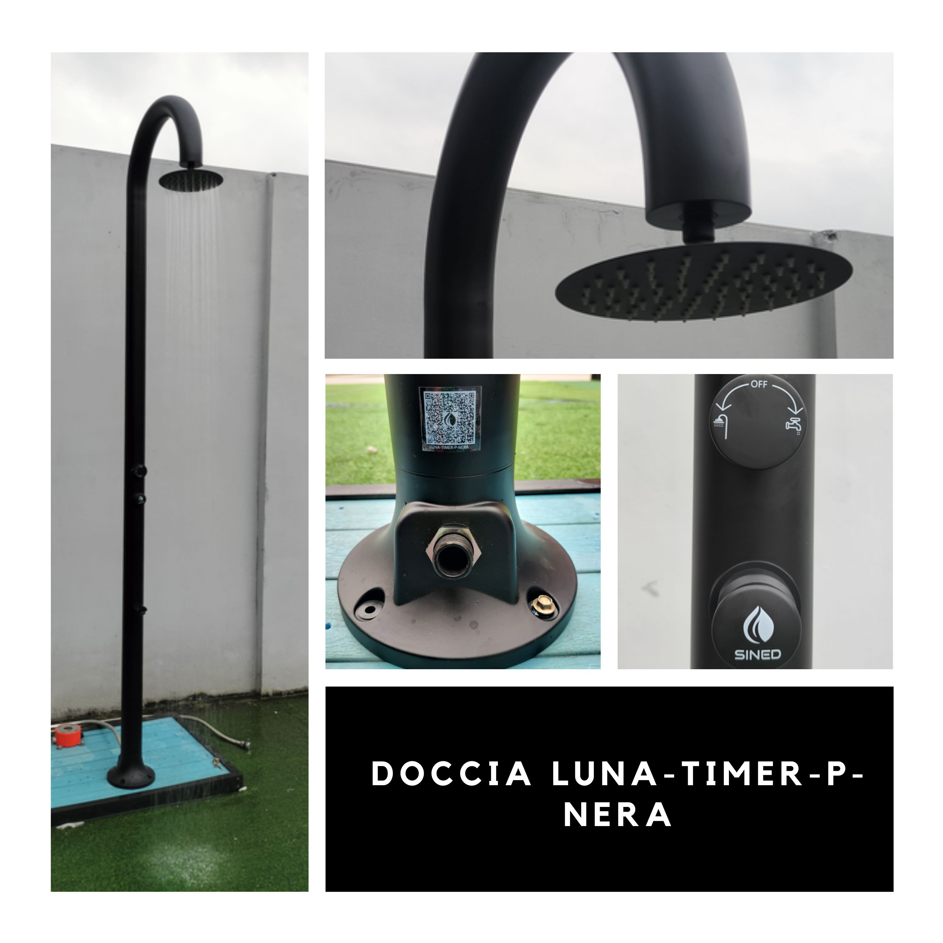 LUNA-TIMER-P-NERA-4 - SINED | Pool Showers | Garden Chaise Lounge | Electric Fireplaces | Infrared Heaters