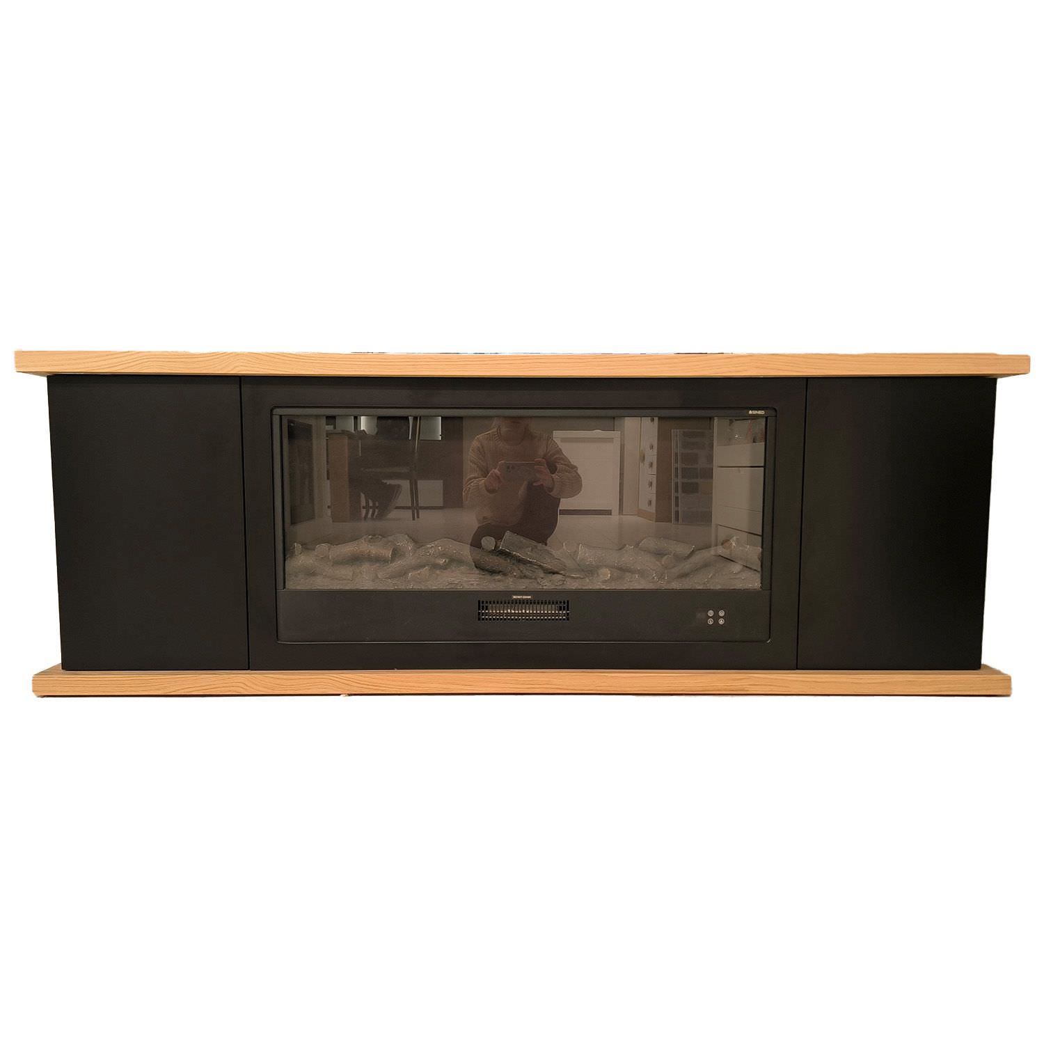 MOBILE-CAMINO-AROSIO-108-NERO - SINED | Pool Showers | Garden Chaise Lounge | Electric Fireplaces | Infrared Heaters