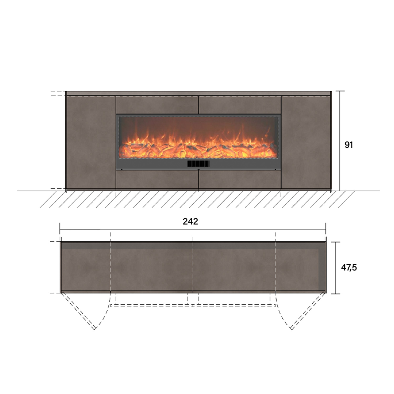 MOBILE-CAMINO-LISSONE-VULTURE - SINED | Pool Showers | Garden Chaise Lounge | Electric Fireplaces | Infrared Heaters