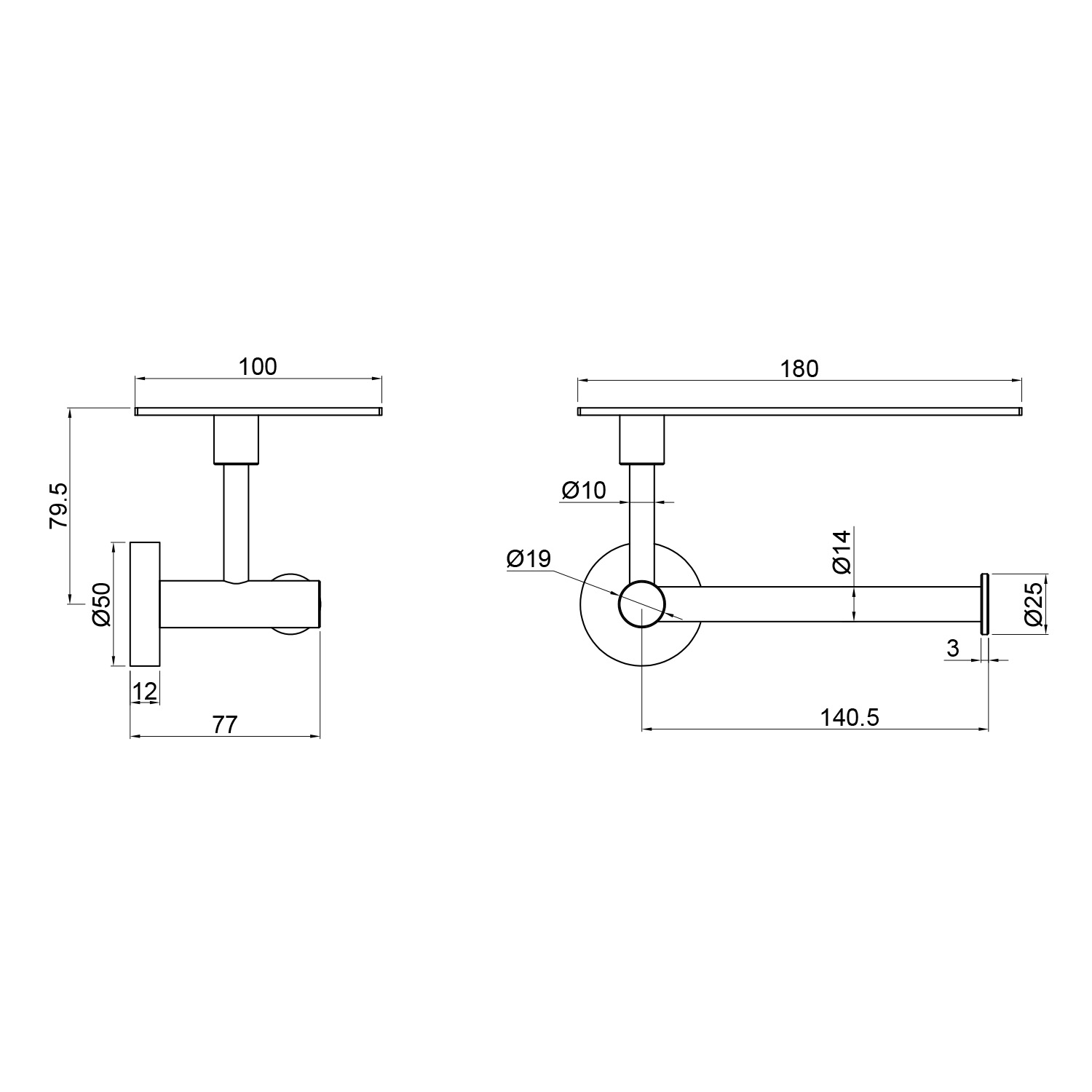 PORTA-ROTOLO-APPOGGIO-LEVANTE-ORO-ROSA - Image 3