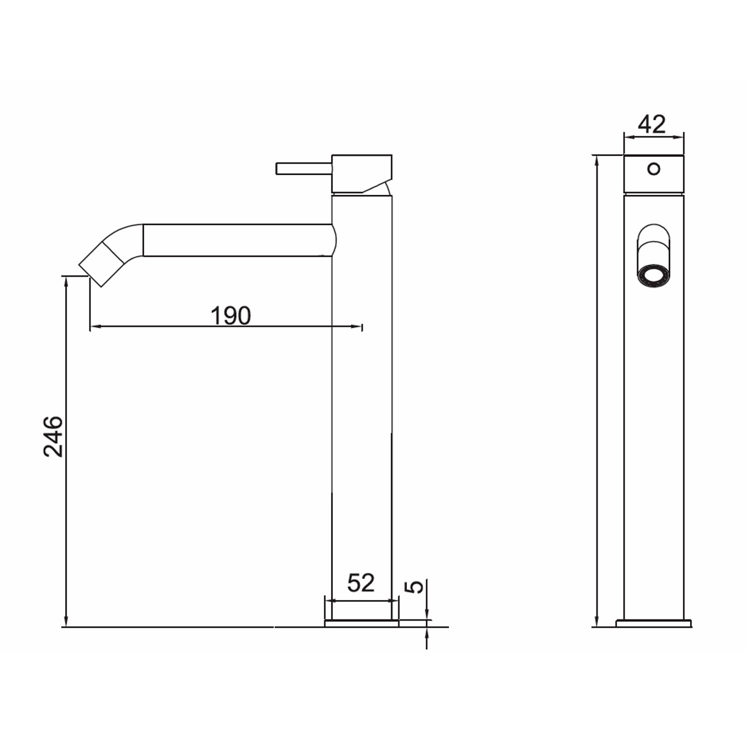 RUBINETTO-LAVABO-LEVANTE-ALTO-INOX - Image 3