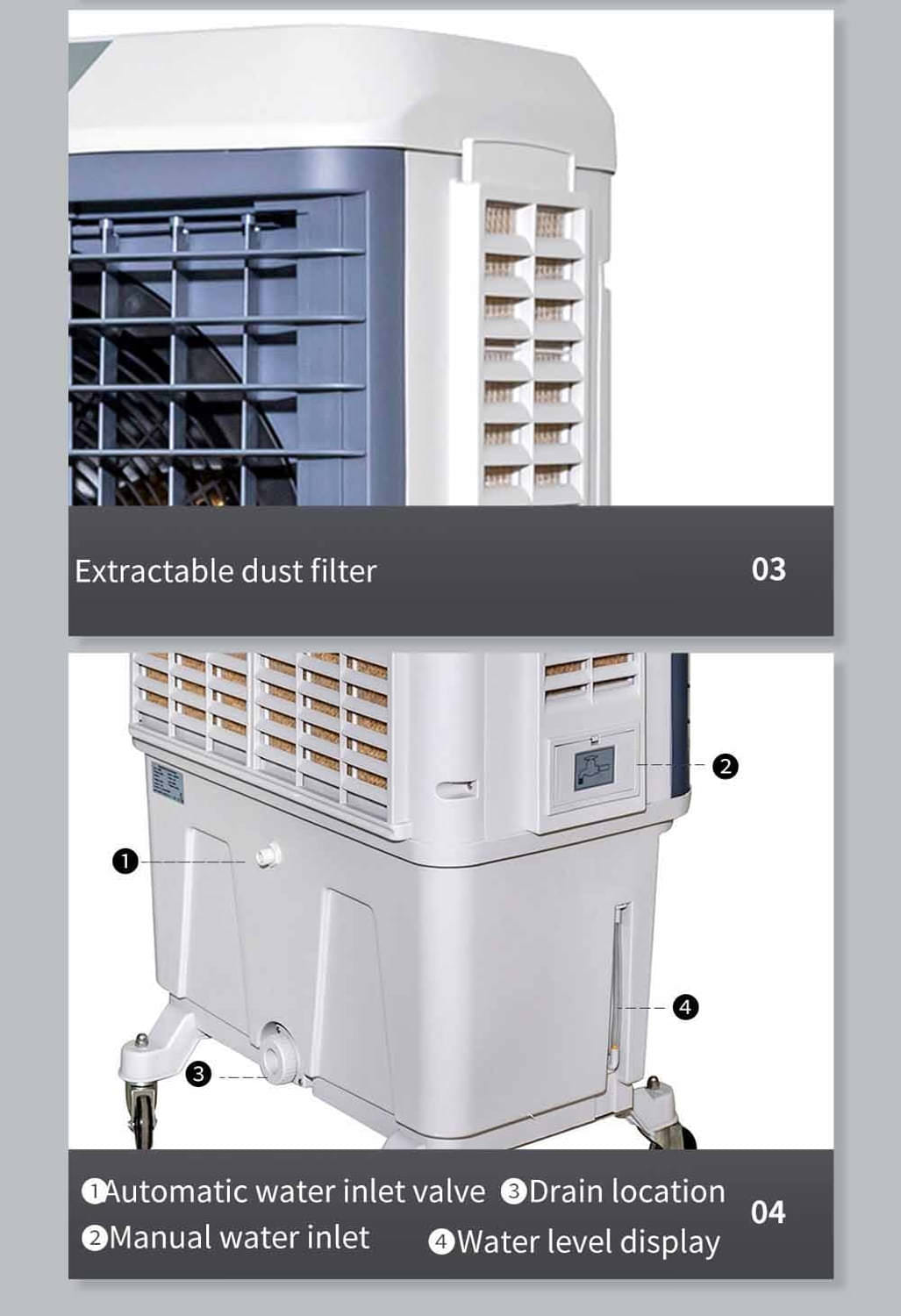 RaffrescatoreMobile801-MPC-8 - SINED | Pool Showers | Garden Chaise Lounge | Electric Fireplaces | Infrared Heaters