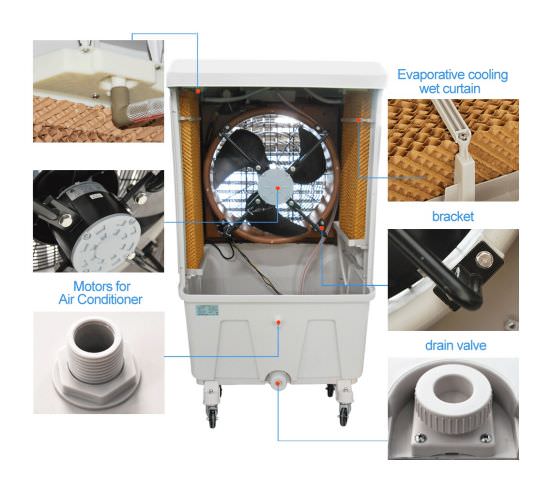 RaffrescatorePortatile168-MPC-4 - SINED | Pool Showers | Garden Chaise Lounge | Electric Fireplaces | Infrared Heaters