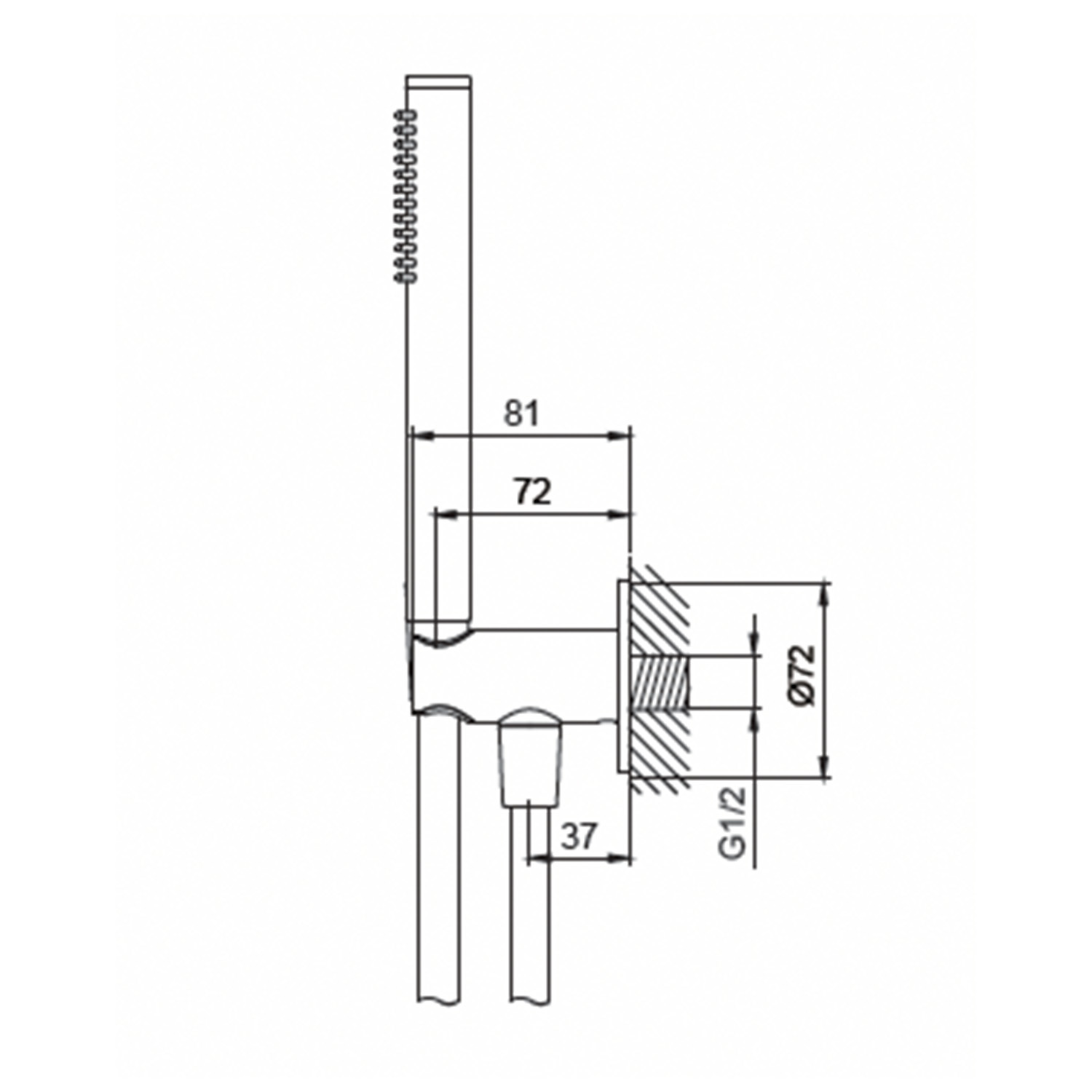 SET-MISCELATORE-MURO-DOCCINO-LEVANTE-INOX - SINED | Pool Showers | Garden Chaise Lounge | Electric Fireplaces | Infrared Heaters